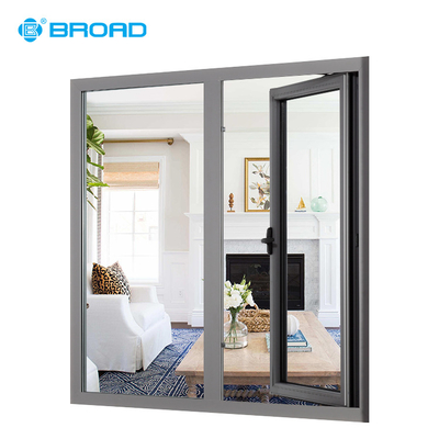 New Products Modern Thermal Break Window Double Glazed French Door Professional Triple Glazed Casement Aluminum Windows