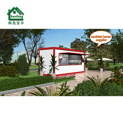 Cafe 20ft/40ft post modern modular container with hydraulic