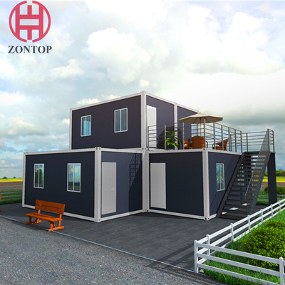 Zontop China 20ft Modern Factory Ready Office Prefab Luxury Container Modular Home Prefab Home
